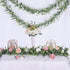 DearHouse Faux Eucalyptus Garland Plant, 2 Pack Artificial Vines Hanging Eucalyptus Leaves Greenery Garland for Wedding Backdrop Arch Wall Decor, ...
