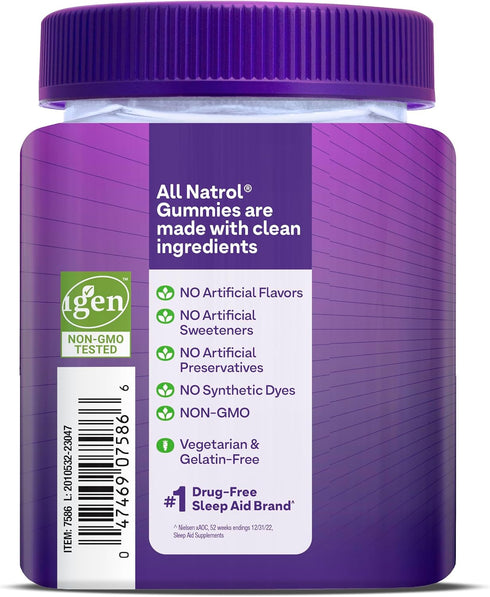 Natrol 10mg Melatonin Gummies, Sleep Support for Adults, Melatonin Supplements for Sleeping, 60 Strawberry-Flavored Gummies, 30 Day Supply...