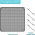 Coarbor 36"x36" Outdoor AC Unit Cover Mesh Outside Air Conditioner Compressor Condenser Defender Cover Dog Playpen Cover with 4 Bungee Cords...