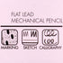 Art B&P Flat Lead 1.8 mm Holder Pen Mechanical Pencil for Draft Drawing, Art Sketching/ Calligraphy/Marking (1.8 mm 2B Leads-24 Leads) Graphite Le...