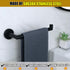 Alise Hand Towel Holder Towel Ring for Bathroom Lavatory,Black Towel Bar Towel Hanger Wall Mount SUS304 Stainless Steel Towel Rack,Matte Black Fin...