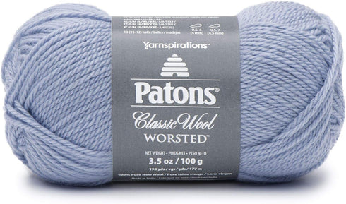 Patons Classic Wool Yarn, Blue Fog...
