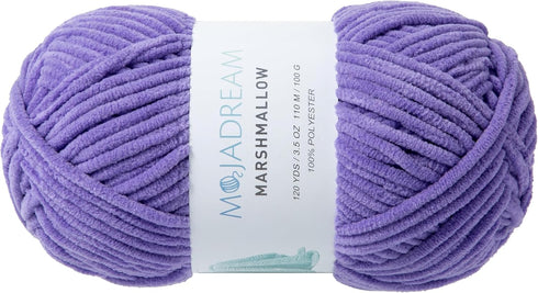3.5oz Chenille Yarn for Blankets Amigurumi: Soft Velvet Baby Yarn Blanket Knitting and Crocheting Bulky 5# Yarn 100g (Purple)......