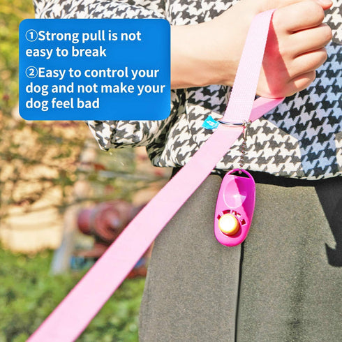 BAAPET 15 ft 20 ft 30 ft 50 ft 100 ft Long Dog Training Leash for Dog Training, Play, Camping, or Backyard Lead with Training Clickers for Small, ...