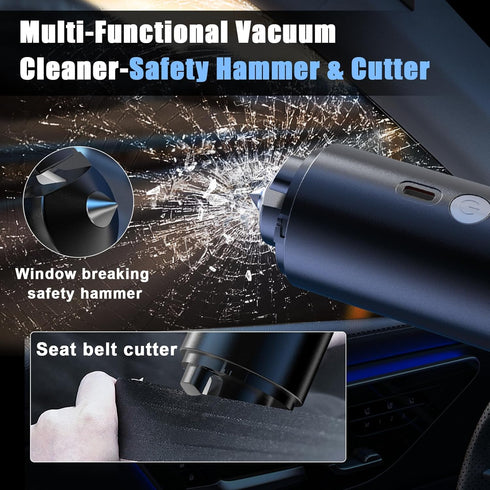 Car Vacuum Cleaner Portable Cordless,12000Pa High Power Handheld Car Vacuum Strong Suction, 6 in 1 Mini Vacuum Cleaner Air Duster, Hand Held Vacuu...