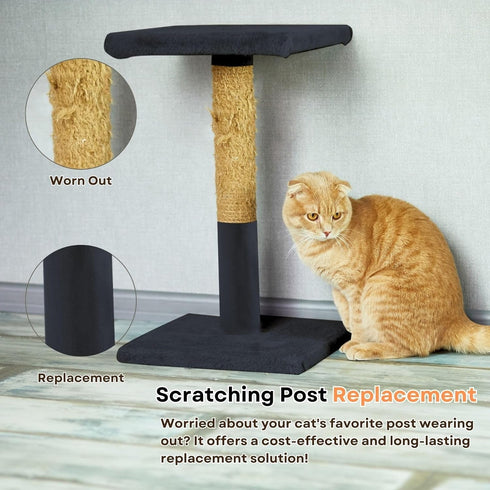 Cat Scratch Mat (Black, 5-Pack, 9.8''*18.8''), Furniture Protector from Cats Scratching, Strong Self-Adhesive Backing for Easy and Sturdy Applicat...