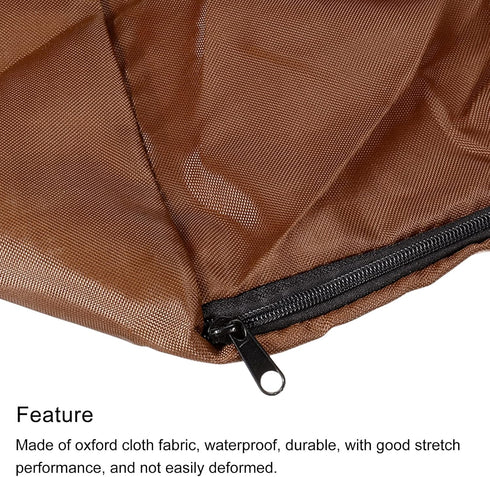 PATIKIL Chair Storage Bag, Waterproof Folding Lounge Chair Cover Carrying Case for Outdoor Camping Chair Beach Chaise Zero Gravity Chair, Brown...