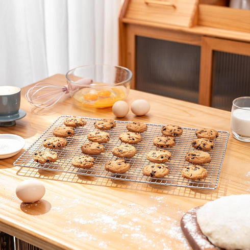 Cooling Rack, 11.5"x16.5" Cookie Cooling Rack for Cooking and Baking, Oven and Dishwasher Safe, Kitchen Wire Baking Rack for Roasting, Grilling, S...
