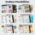 Dunwell 5x7 Photo Sleeves for 3-Ring Binder, (10 Pack) for 40 Pictures, Each Sheet Protector Holds Four 5 x 7 Pictures or Postcards, Acid-Free Pol...