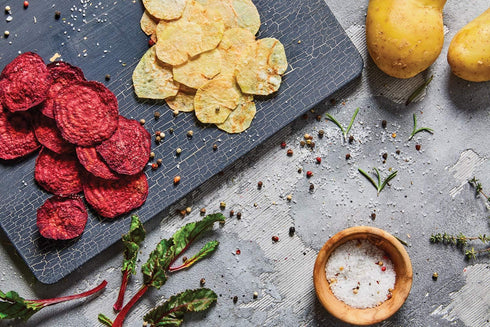 Crispymaker (1 Piece/Violet) • Microwave Chips Crisp Maker • Make Fresh Homemade Crisps in Minutes • Vegetable Chips without Oil...
