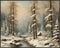 Posterizer 1 pcs-snowy winter scene of trees and nature 12-Landscape & Nature Art-GIft for Men Women Teens-Living Room Bedroom Decor- unframed wal...