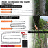 Pocket Chainsaw, 24in/36in Pocket Rope Saw, Folding Chain Hand Saw with Carry Pouch, for Outdoor Survival Camping, Hunting, Hiking, Cutting Wood(2...