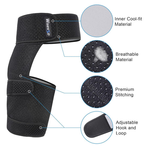 Hip Brace, Groin Wrap Hip Brace for Sciatica Pain Relief, Thigh Support for Groin, Thigh, Hamstring, Pulled Muscle Injury, Sciatic Nerve Brace For...