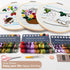 Dortusen 3 Sets Embroidery Kit for Beginners Adults Learn Different Stitches DIY Kits Includes Embroidery Tools Easy to Follow Instruction Embroid...
