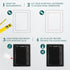 8" x 10" Black Plastic Access Panel. Service Shaft Door Panel. Plumbing, Electricity, Heating, Alarm Wall Access Panel for Drywall. Bathroom Servi...