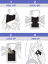 LIFESTYLE DESIGNS The StickyWallet – Premium Spandex Stick-on Phone Wallet Card Holder for any Case – Unique Double Pocket Design + Finger Strap (...