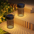Mlambert Solar Lantern Outdoor Waterproof, Solar Hanging Lights Table Lamp, Solar Powered Outdoor Lights for Patio, Garden, Yard, Metal Decorative...