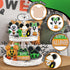 Halloween Tiered Tray Decor, Cute Cartoon Mouse Tray Decorations, Green Ghost Boo Jack O Lantern Pumpkin Wooden Signs, Funny Holiday Farmhouse Rus...