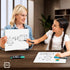 Scribbledo White Board Dry Erase Board 11"x14” Mini Double Sided Personal Whiteboard Board Dry Erase Lapboard Handheld Personal White Boards for S...