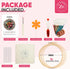 Embroidery Starter Kit for Beginners with Pretty Floral and Birds Patterns. Complete DIY, Includes 3 Hoops, 3 Stamped Patterns, Needles, Scissors,...