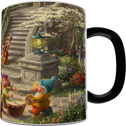 Morphing Mugs Disney – Snow White – Dancing in the Sunlight - Thomas Kinkade - One 11 oz Color Changing Heat Sensitive Ceramic Mug – Image Reveale...