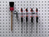 Triton Products Multi-Ring Tool Holder Pegboard Hook, 9 Inch, Silver, 2 Count...