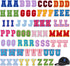78PCS Iron-on Letter Patches A-Z Embroidered Alphabet Applique Sew-on Letter Patches with Iron-on Adhesive for Decorating Repair Hats Shirts Jeans...