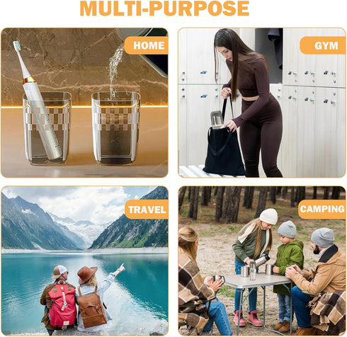 Toothbrush Covers - Travel Toothbrush Case?Electric Toothbrush - Portable Toothbrush Holder with Cover/Toothbrush Cup for Home, Shcool, Vacation a...