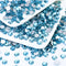 1440PCS SS16 Crystal Glass Flatback Rhinestones, Round Flat Back Crystal Gems for Nail Art and Craft Clothes, Glue Fix Diamond Stones Aquamarine/L...