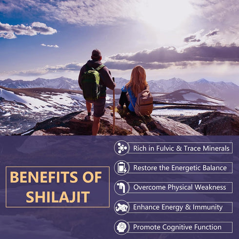 60,000 MG Shilajit Pure Himalayan Organic Capsules, 100% Gold Grade Shilajit for Men & Women, Himalayan Shilajit 85+ Trace Minerals & 60% Fulvic A...