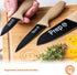 MasterChef Knife Set of 3 Kitchen Knives for Cooking (Chef, Paring & Utility), Professional Sharp Stainless Steel, Non Stick Blades & Soft Touch H...
