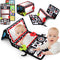 Tummy Time Floor Mirror with Teethers, Double-Sided Baby Mirror Black and White High Contrast Baby Toys for Babies, Baby Montessori Toys Crawling ...