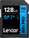 Lexar 128GB High-Performance 800x PRO SDXC UHS-I Memory Card, C10, U3, V30, 4K UHD Video, Up to 150MB/s Read, for Point-and-Shoot & Mid-Range DSLR...