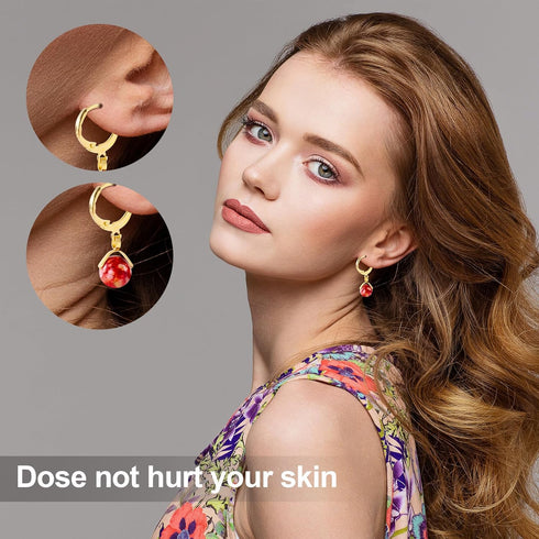 PAGOW 40pcs Stainless Steel French Earring Hooks Leverback Ear Wires Hypoallergenic Pendant Clasp Supplies for DIY Jewelry Making...