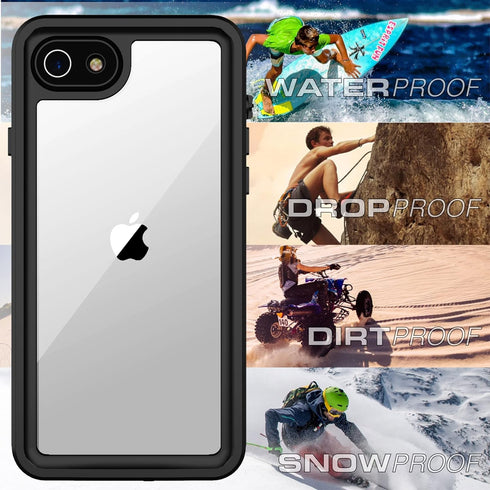 ANTSHARE for iPhone SE 2022 Case/iPhone SE 2020 Case Waterproof,with Built-in Screen Protector,Full Body Shockproof Protective Case for iPhone SE/...