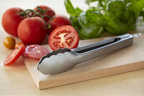 Imusa USA Stainless Steel Food Serving Tong 12-Inches, Silver...