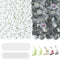 800 PCS Button Maker Supplies, 0.98 inch / 25mm Button Parts Button Supplies, Approx. 1 in Blank Button Badge Parts with Blank Paper for Button Ma...