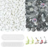 800 PCS Button Maker Supplies, 0.98 inch / 25mm Button Parts Button Supplies, Approx. 1 in Blank Button Badge Parts with Blank Paper for Button Ma...