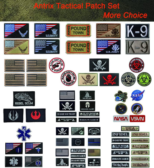 Antrix Patch of POW MIA You are NOT Forgotten Applique Fastener Hook and Loop Badge Patch for Backpacks Caps Hats Vests Bags -3.15x2...