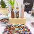 Decorative Tumbled Gravel Chakra Colorful Crystals Chip Polished Bulk Natural Gem Aquarium Gravel Rocks Pebbles Fish Tank Gravel Vase Filler Succu...