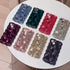 Case for iPhone 13,3D Meteorite Bubble Pattern Electroplate Plating Glitter Curly Wavy Frame Glossy Case,Soft TPU Shockproof Case for iPhone 13 Ph...