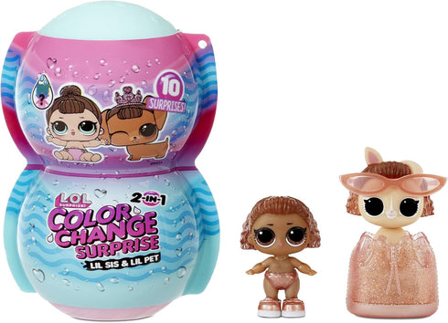 L.O.L. Surprise! Me & My Lil Sis & Lil Pet Color Change Surprise™ with 10 Surprises - Great Gift for Kids Ages 4+...