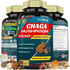 Chaga Mushroom Extract Capsules equivalent to 5050mg & Lions Mane, Cordyceps and More | Digestive Health, Anti-Aging, Immune Support | Energy Boos...