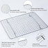 Aisoso Cooling Rack For Baking, Baking Rack with 18/8 Stainless Steel Bold Grid Wire, Multi Use Oven Rack Fit Quarter Sheet Pan, Oven and Dishwash...