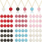 Henoyso 72 Pieces Zodiac Sign Charms Metal Round Double Sided Pendants Twelve Pendants for DIY Bangles Jewelry Making Accessories (Mixed Colors)...