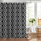Biscaynebay Textured Fabric Shower Curtains for Bathroom 72" X 72", Black Morocco Pearl Printed Linen Modern Hotel Luxury Quality Cloth Bath Curta...