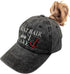 Women's Ponytail Baseball Cap Boat Hair Don't Care Embroidered Vintage Dad Hat...