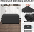 Easy-Going 100% Dual Waterproof Stretch Ottoman Cover Rectangle Folding Storage Stool Furniture Protector Soft Slipcover for Living Room with Elas...