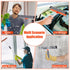 Window Squeegee for Home, 2 in 1 Window Cleaning Car Squeegee Windshield Cleaning Sponge and Silicone Squeegee,Window Cleaner Tool with Extension ...