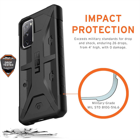 URBAN ARMOR GEAR UAG Samsung Galaxy S20 FE/FE 5G Rugged Lightweight Slim Shockproof Pathfinder Protective Cover, Black...